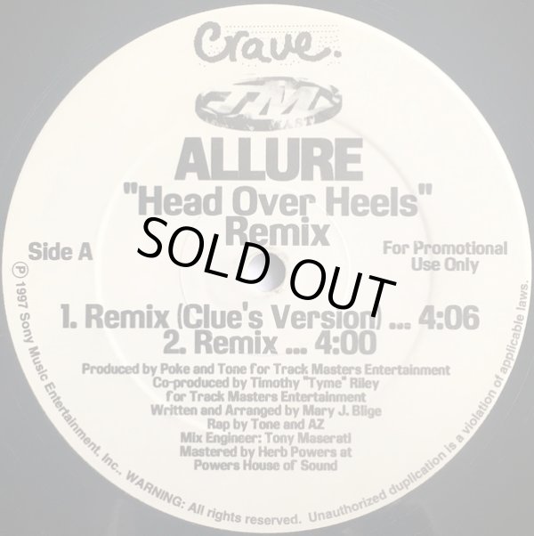 画像1: Allure - Head Over Heels (Remix)  12"