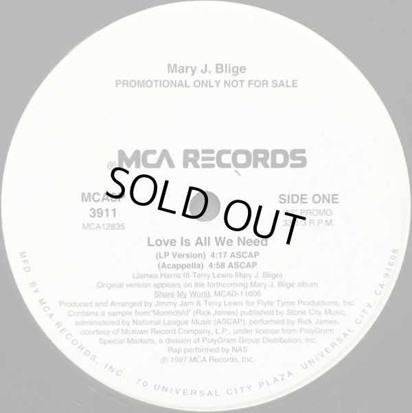 画像2: Mary J. Blige - Love Is All We Need  12"