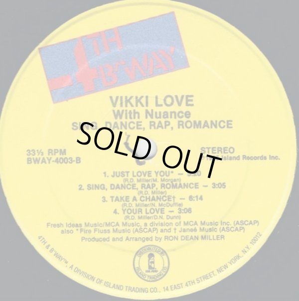 画像3: Vikki Love With Nuance - Sing, Dance, Rap, Romance  LP