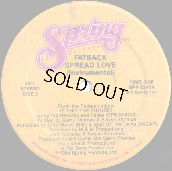 画像2: Fatback - Spread Love  12"
