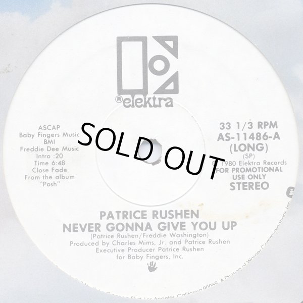 画像1: Patrice Rushen - Never Gonna Give You Up   12"