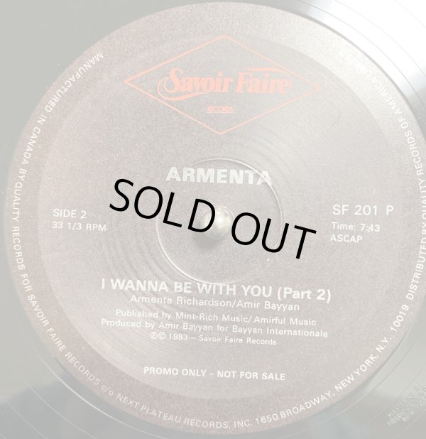 画像2: Armenta - I Wanna Be With You (Part 1/Part 2)  12" 