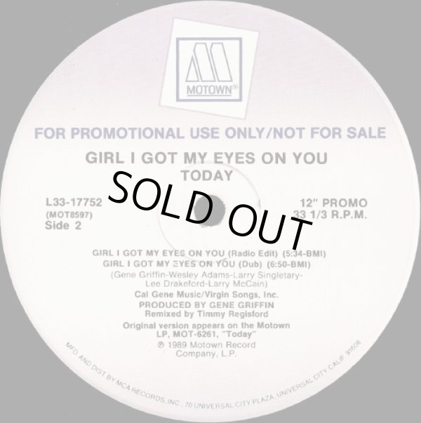 画像2: Today - Girl I Got My Eyes On You 12"