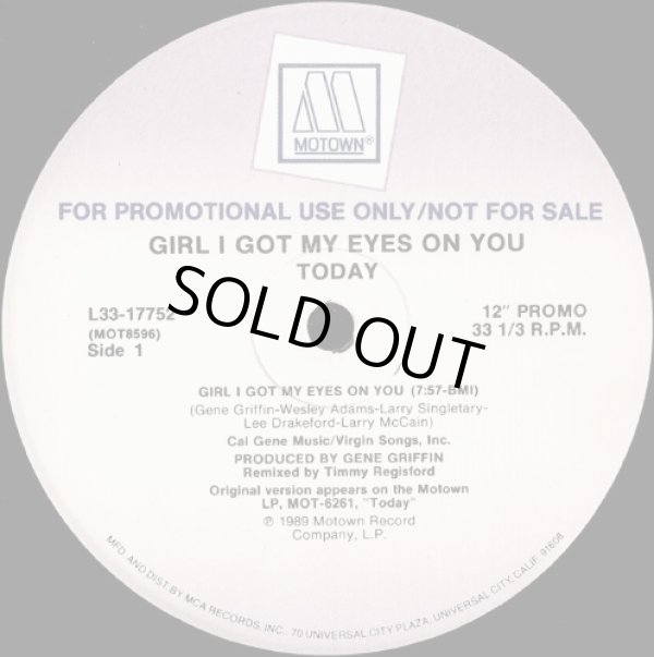 画像1: Today - Girl I Got My Eyes On You 12"