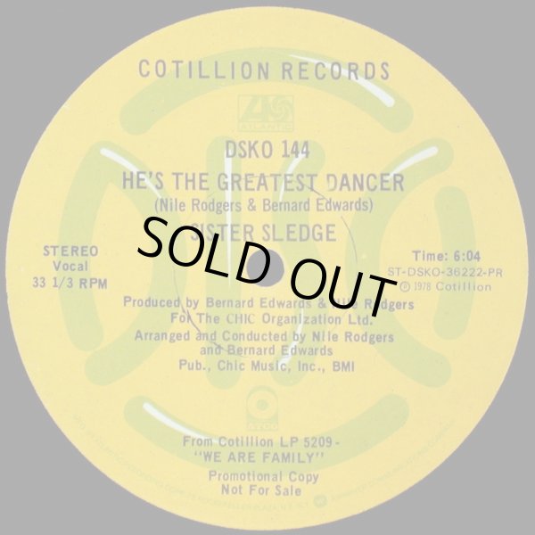 画像1: Sister Sledge - He's The Greatest Dancer/We Are Family  12" 