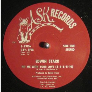 画像: Edwin Starr - Hit Me With Your Love (2-4-6-8-10)/Over And Over 12"