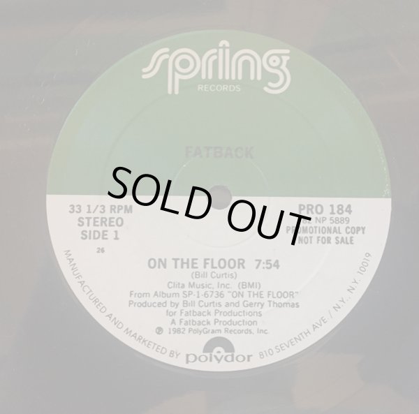 画像1: Fatback - On The Floor  12" 