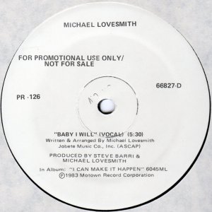画像: Michael Lovesmith - Baby I Will 12"