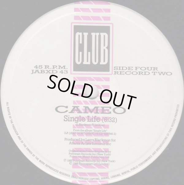 画像5: Cameo - Candy/Don't Be Lonely/Single Life  12"X2