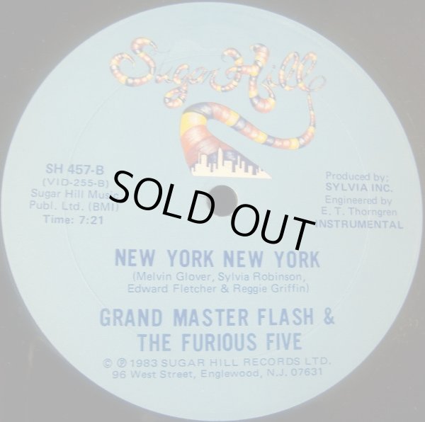 画像2: Grand Master Flash & The Furious Five - New York New York  12"