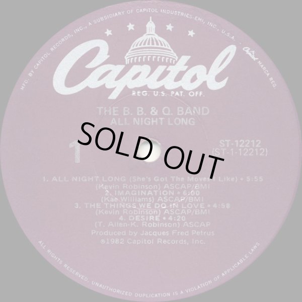 画像2: The B.B. & Q. Band - All Night Long  LP