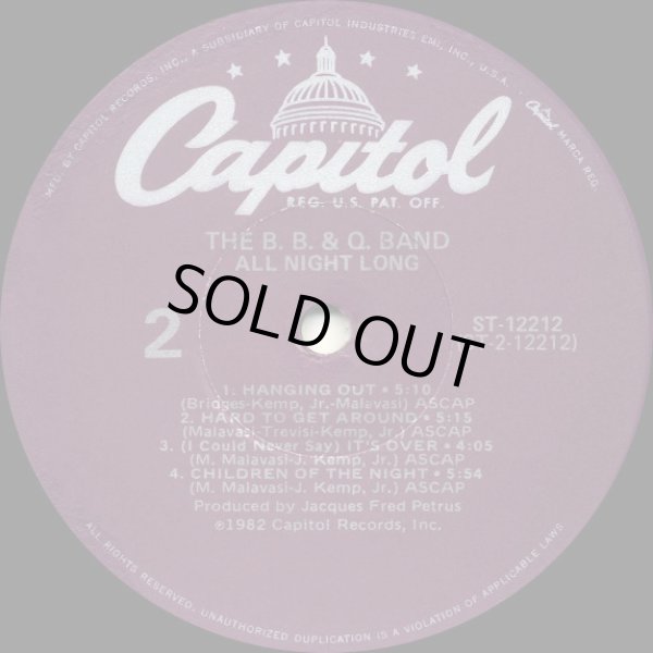 画像3: The B.B. & Q. Band - All Night Long  LP