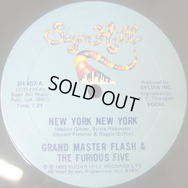画像1: Grand Master Flash & The Furious Five - New York New York  12"