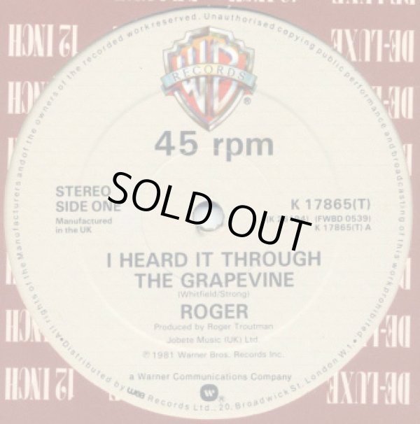 画像1: Roger - I Heard It Through The Grapevine/A Chunk Of Sugar  12"