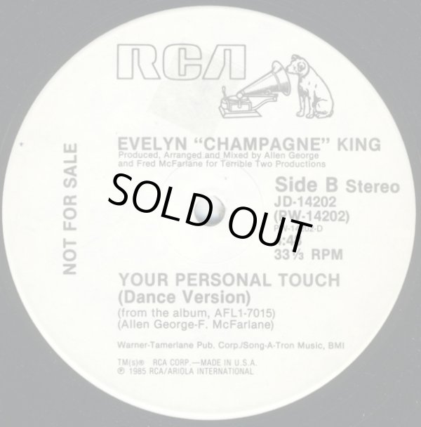 画像2: Evelyn "Champagne" King - Your Personal Touch/Talking In My Sleep 12"