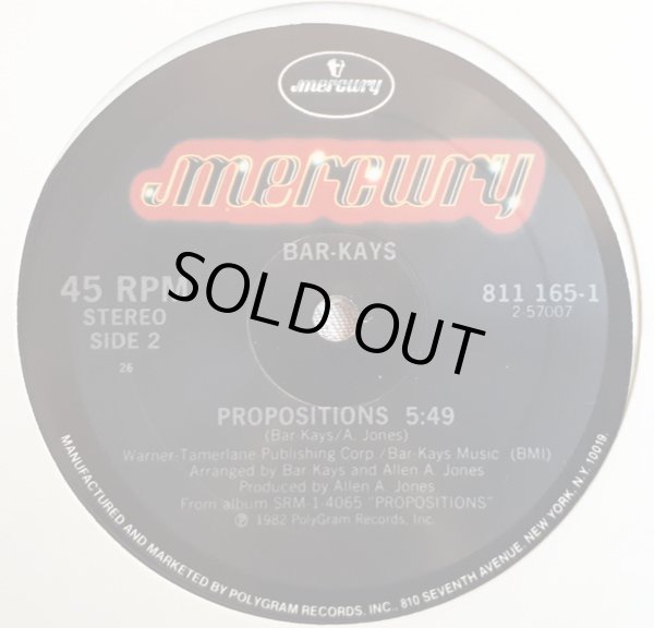 画像2: Bar-Kays  -  She Talks To Me With Her Body (Re-Mix)/Propositions  12"