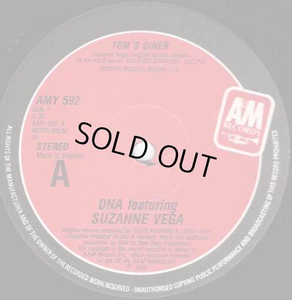 画像2: D.N.A.Featuring Suzanne Vega - Tom's Diner  12"