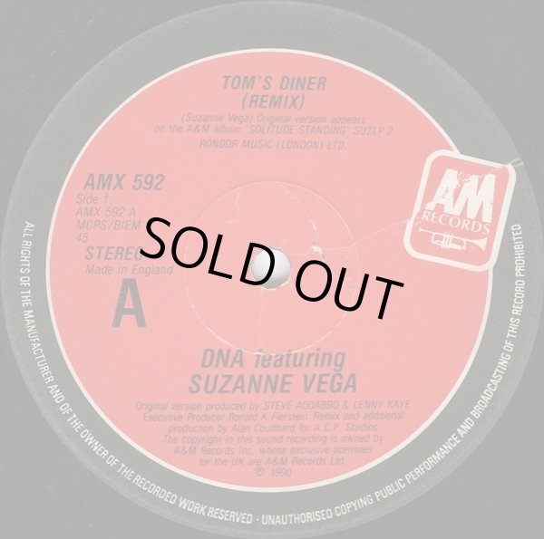 画像2: D.N.A.Featuring Suzanne Vega - Tom's Diner (Remix)   12"
