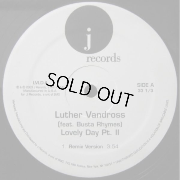 画像1: Luther Vandross Feat Busta Rhymes - Lovely Day  12"