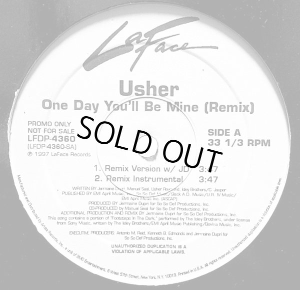 画像1: Usher - One Day You'll Be Mine (Remix)  12"