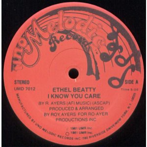 画像: Ethel Beatty - I Know You Care/It's Your Love  12"