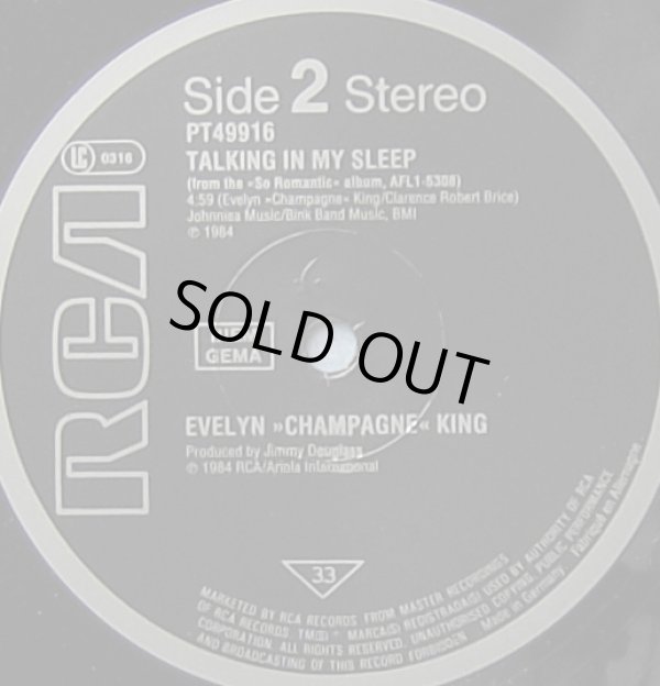 画像3: Evelyn "Champagne" King - Your Personal Touch/Talking In My Sleep 12"