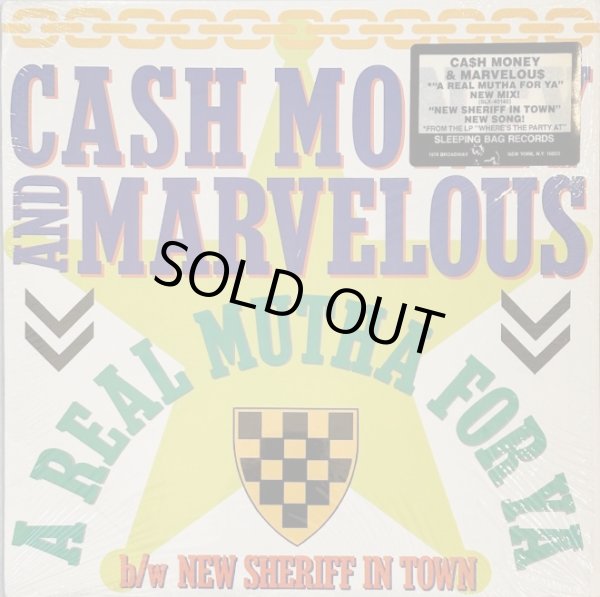 画像1: Cash Money And Marvelous - A Real Mutha For Ya/New Sheriff In Town  12"