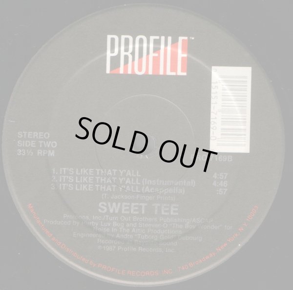 画像2: Sweet Tee - I Got Da Feelin'/It's Like That Y'all  12"