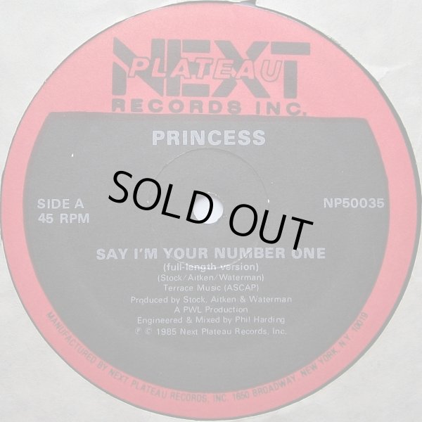 画像1: Princess - Say I'm Your Number One 12"