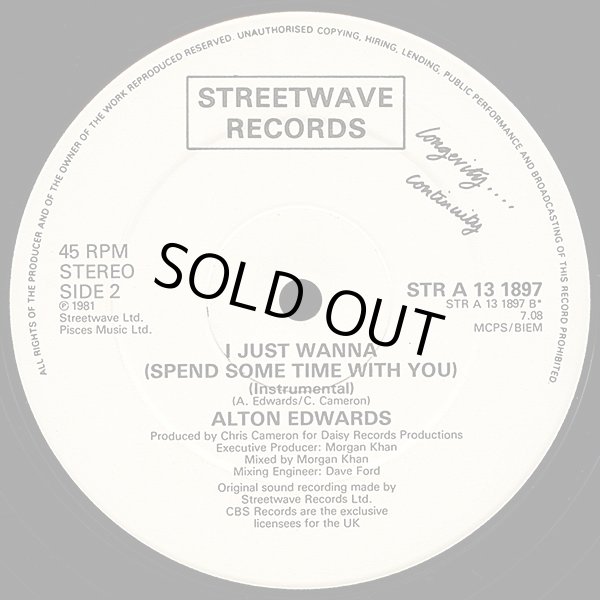 画像2: Alton Edwards - I Just Wanna (Spend Some Time With You)  12"