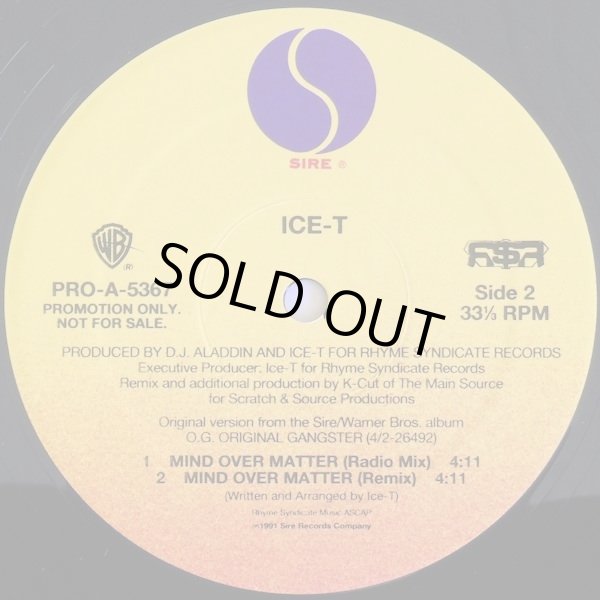 画像2: Ice-T - Mind Over Matter  12"