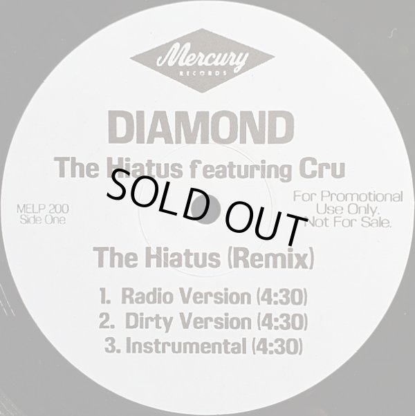 画像1: Diamond feat:Cru - The Hiatus (Remix)/The Hiatus  12"