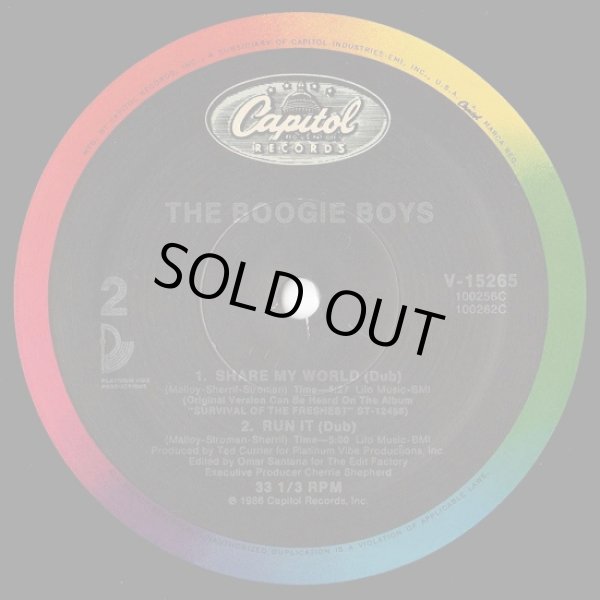 画像2: The Boogie Boys - Share My World/Run It (Remix)  12"