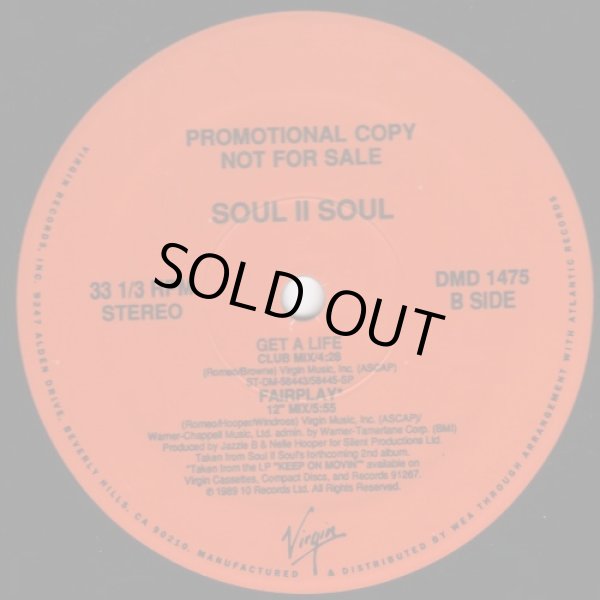 画像2: Soul II Soul - Get A Life X3/Fairplay (12" Mix)  12"
