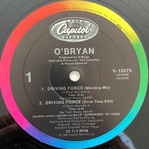 画像: O'Bryan - Driving Force/Surrender 12"