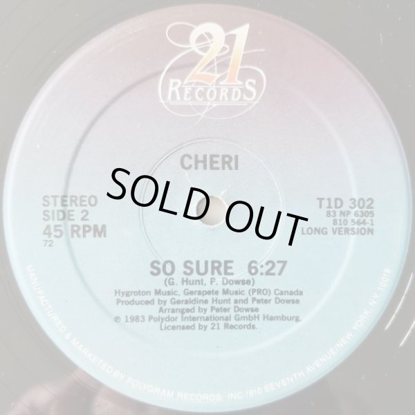 画像2: Cheri - Working Girl/So Sure  12" 