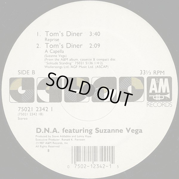 画像2: D.N.A.Featuring Suzanne Vega - Tom's Diner  12"