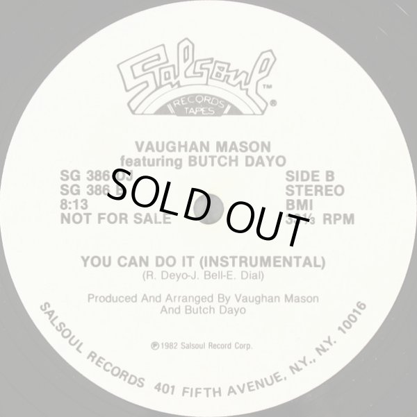 画像2: Vaughan Mason featuring Butch Dayo - You Can Do It  12"