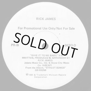 画像: Rick James - Give It To Me Baby 12"