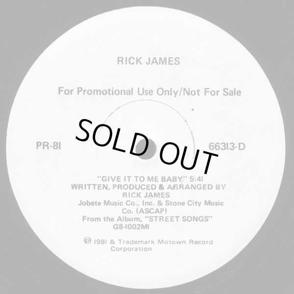 画像1: Rick James - Give It To Me Baby  12"