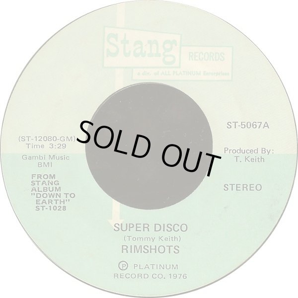 画像1: Rimshots - Super Disco/Groove Bus  7"