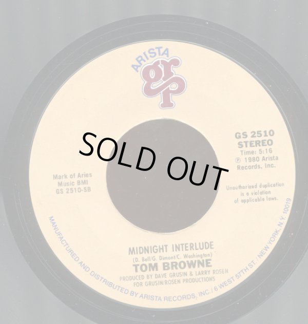 画像2: Tom Browne - Thighs High (Grip Your Hips And Move)/Midnight Interlude  7"