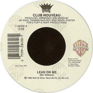 画像: Club Nouveau - Lean On Me  7"