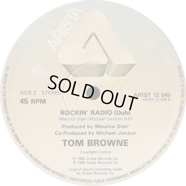 画像2: Tom Browne - Rockin' Radio/Dub (6:07)  12"
