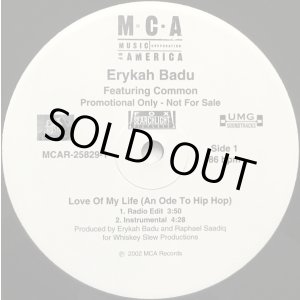 画像: Erykah Badu feat Common - Love Of My Life (An Ode To Hip Hop) 12"
