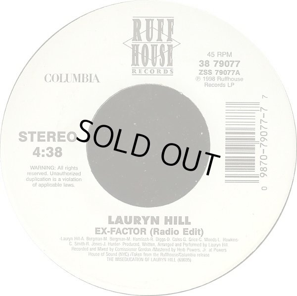 画像1: Lauryn Hill - Ex-Factor (Radio Edit 4:38)/When It Hurts So Bad  7"