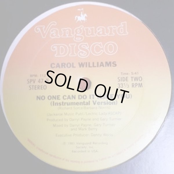 画像2: Carol Williams - No One Can Do It (Like You) 12"