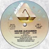 画像: Goldie Alexander - Show You My Love/Go Back 12"  