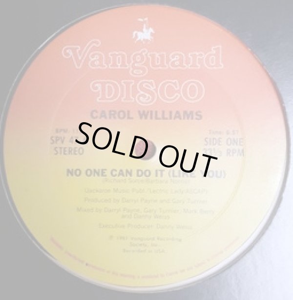 画像1: Carol Williams - No One Can Do It (Like You) 12"