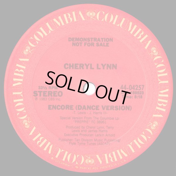 画像1: Cheryl Lynn - Encore (Dance Vers 8:18)  12" 